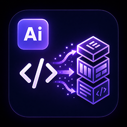 آیکن AI to Elementor — HTML Importer for Elementor