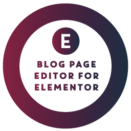 آیکن Blog Page Editor For Elementor