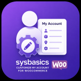 آیکن SysBasics Customize My Account for WooCommerce – Live My Account Customizer