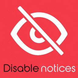 آیکن Disable Admin Notices – Hide Dashboard Notifications