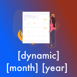 آیکن Dynamic Month & Year into Posts