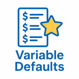 آیکن Easy Digital Downloads – Variable Defaults