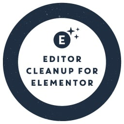 آیکن Editor Cleanup For Elementor: clean up and solve plugin conflicts with the Elementor editor