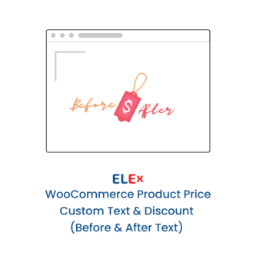 آیکن ELEX WooCommerce Product Price Custom Text (Before & After Text) and Discount