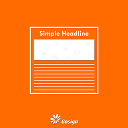 آیکن Gosign – Simple Teaser Block