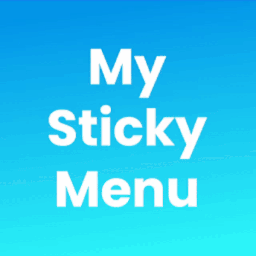 آیکن My Sticky Bar – Floating Notification Bar & Sticky Header (formerly myStickymenu)