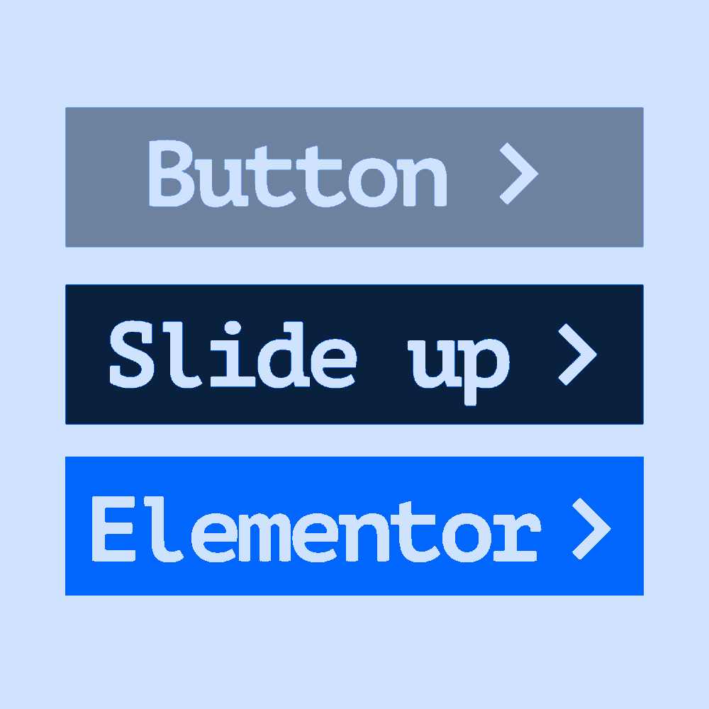آیکن Slide-Up Elementor Button Animation – Jixart