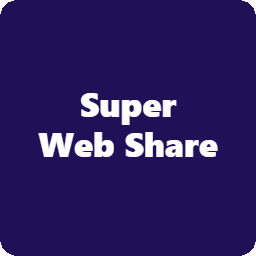آیکن Super Web Share – Native Social Sharing Button
