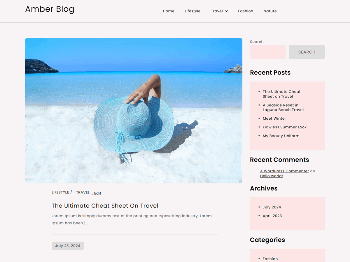 آیکن Amber Blog