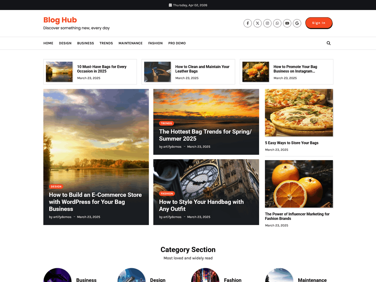 آیکن Blog Hub