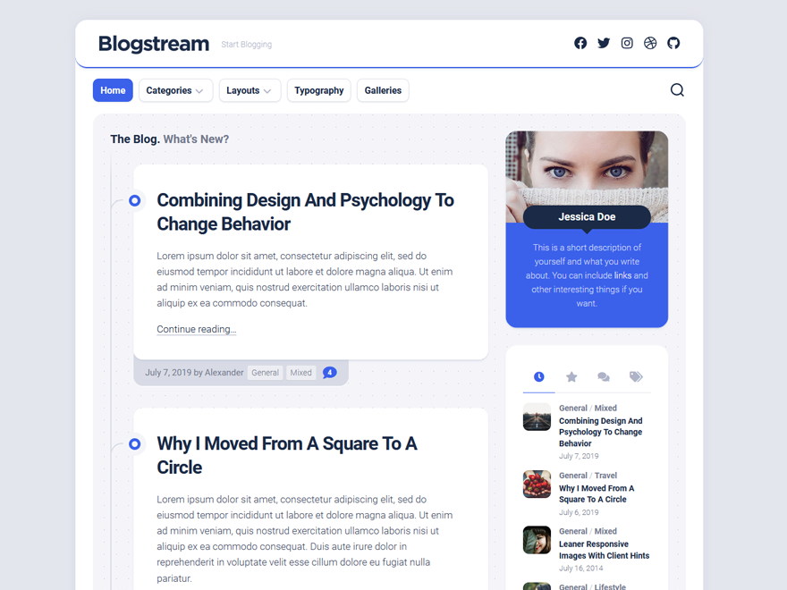 آیکن Blogstream