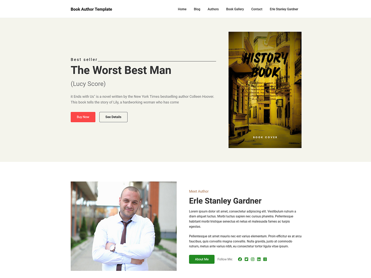 آیکن Book Author Template