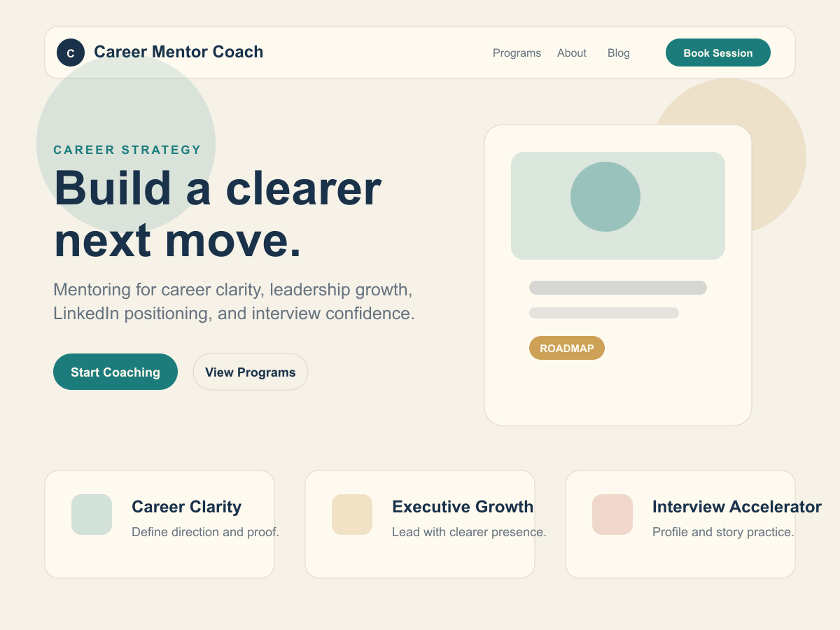 آیکن Career Mentor Coach