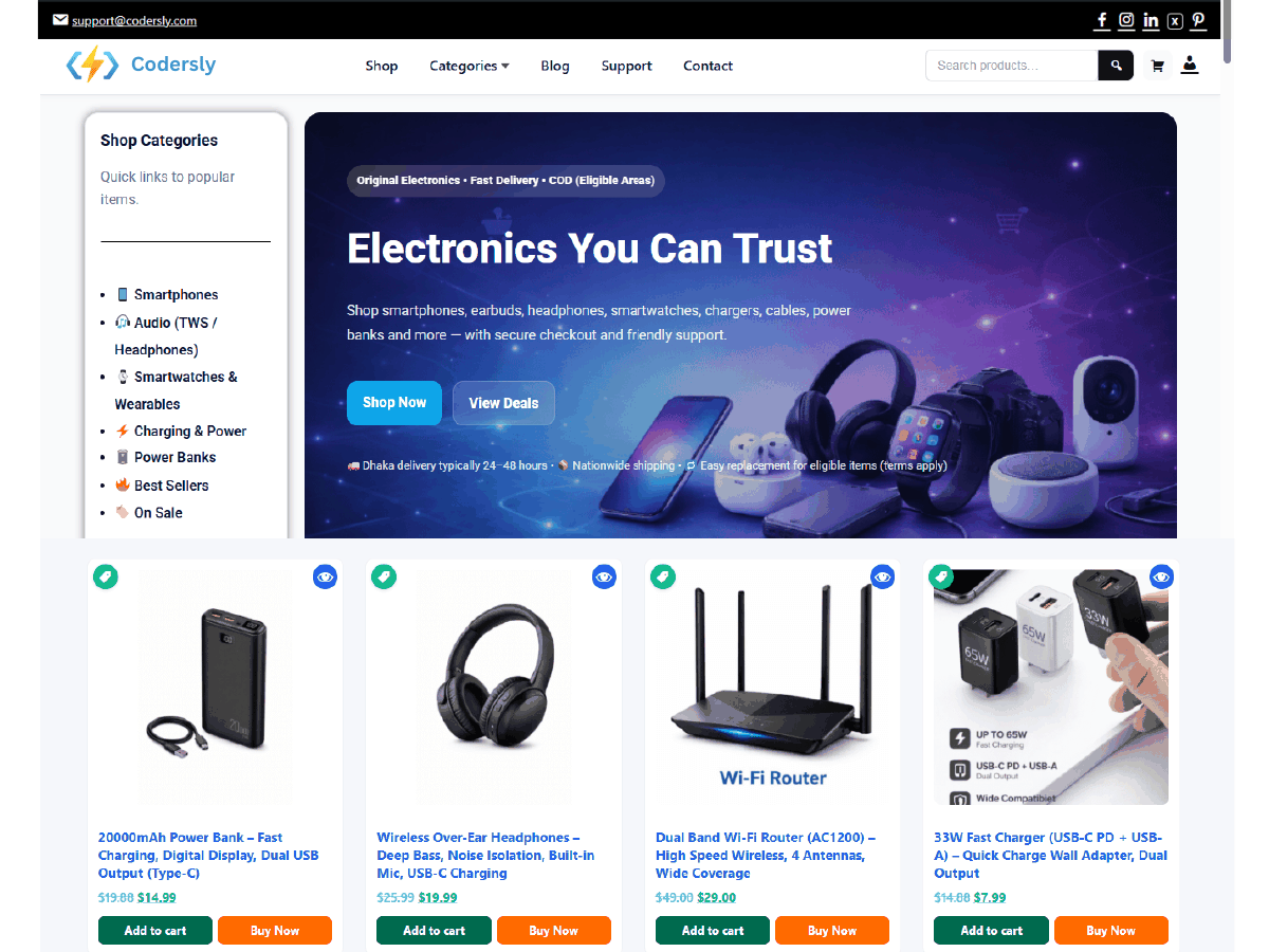 آیکن Codersly Shop