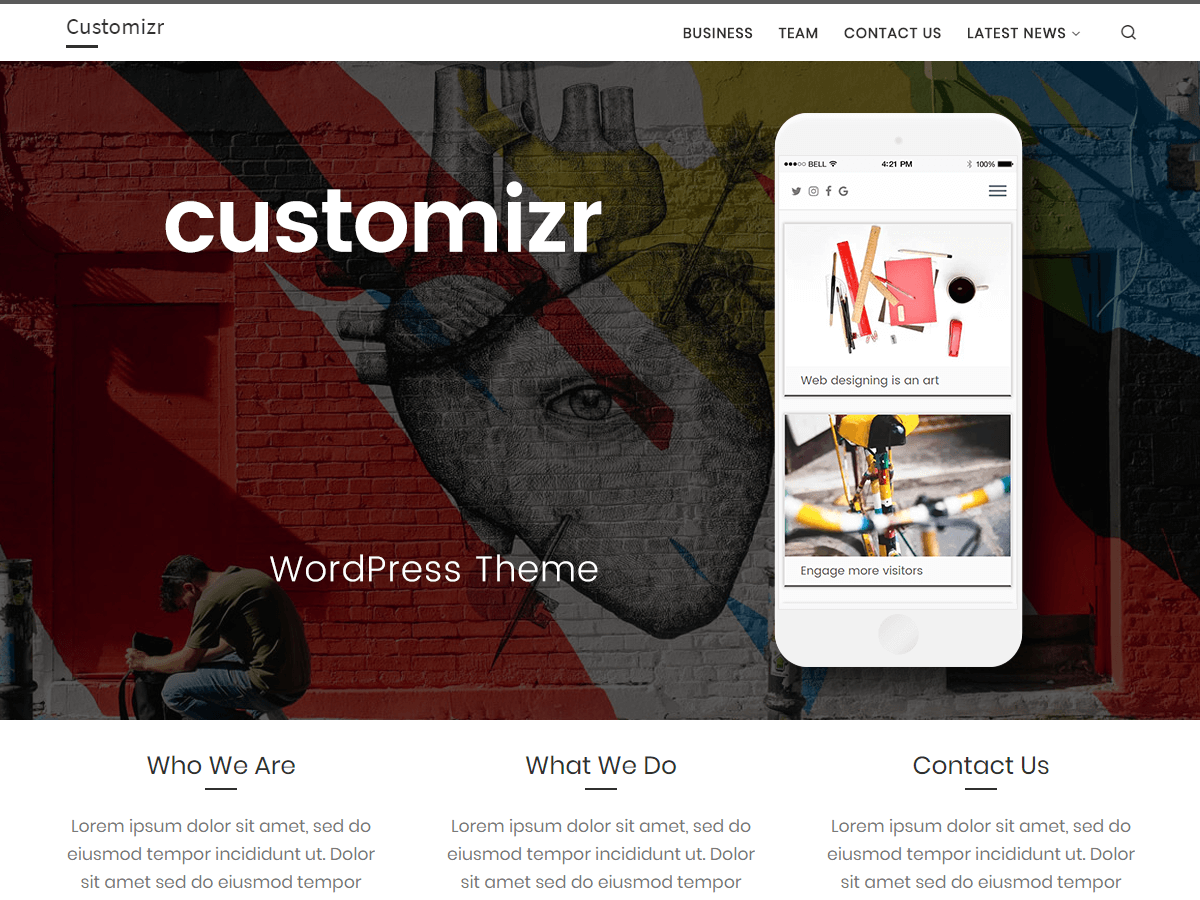 آیکن Customizr