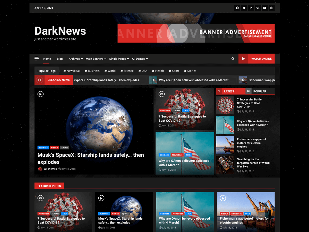 آیکن DarkNews