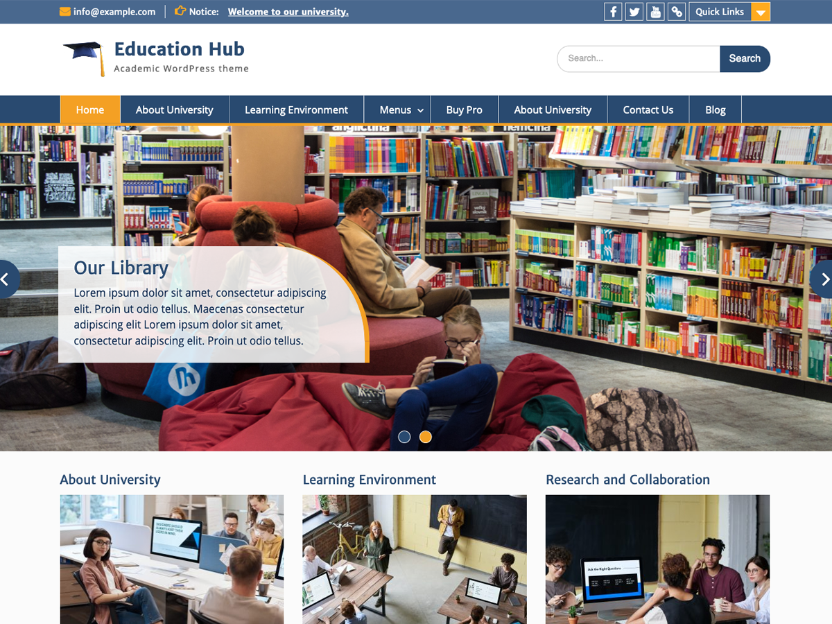 آیکن Education Hub