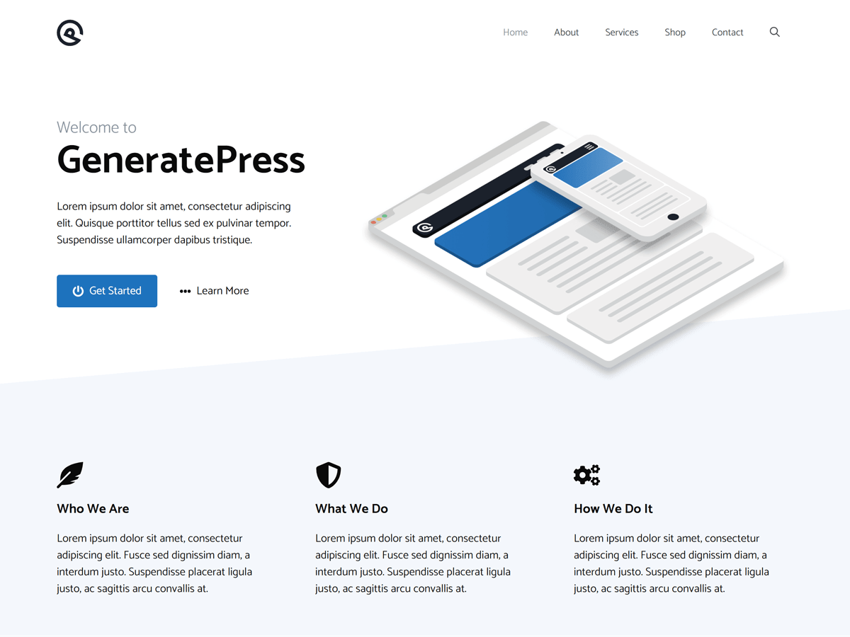 آیکن GeneratePress