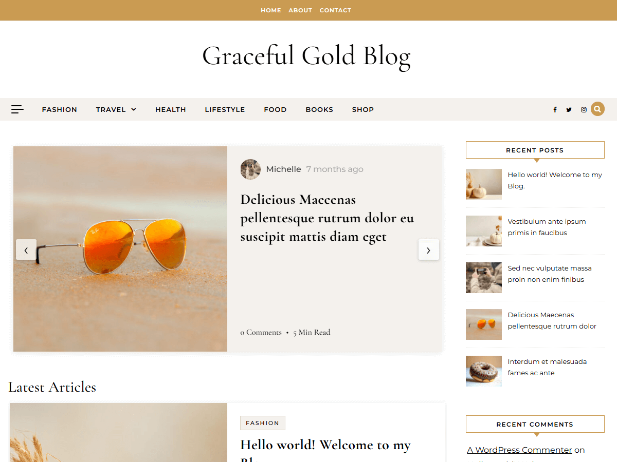 آیکن Graceful Gold Blog