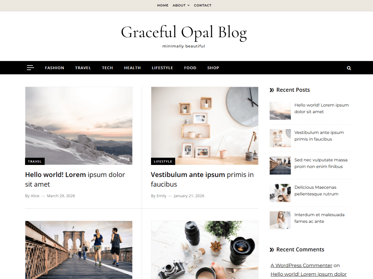 آیکن Graceful Opal Blog