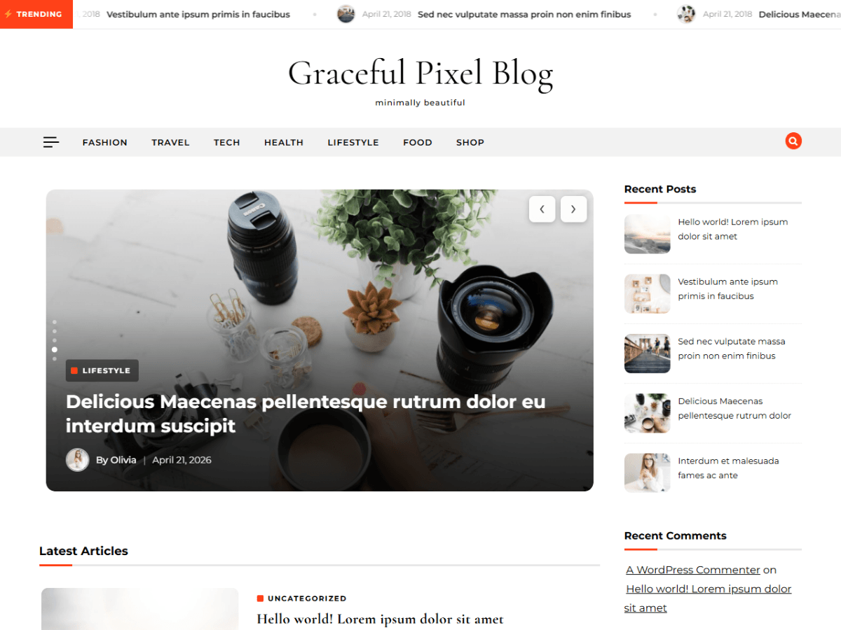 آیکن Graceful Pixel Blog