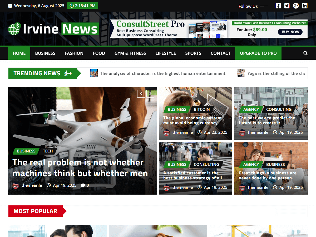 آیکن Irvine News