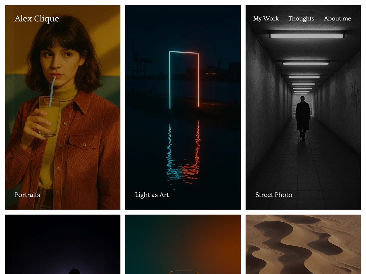 آیکن Minimalist Photography Portfolio