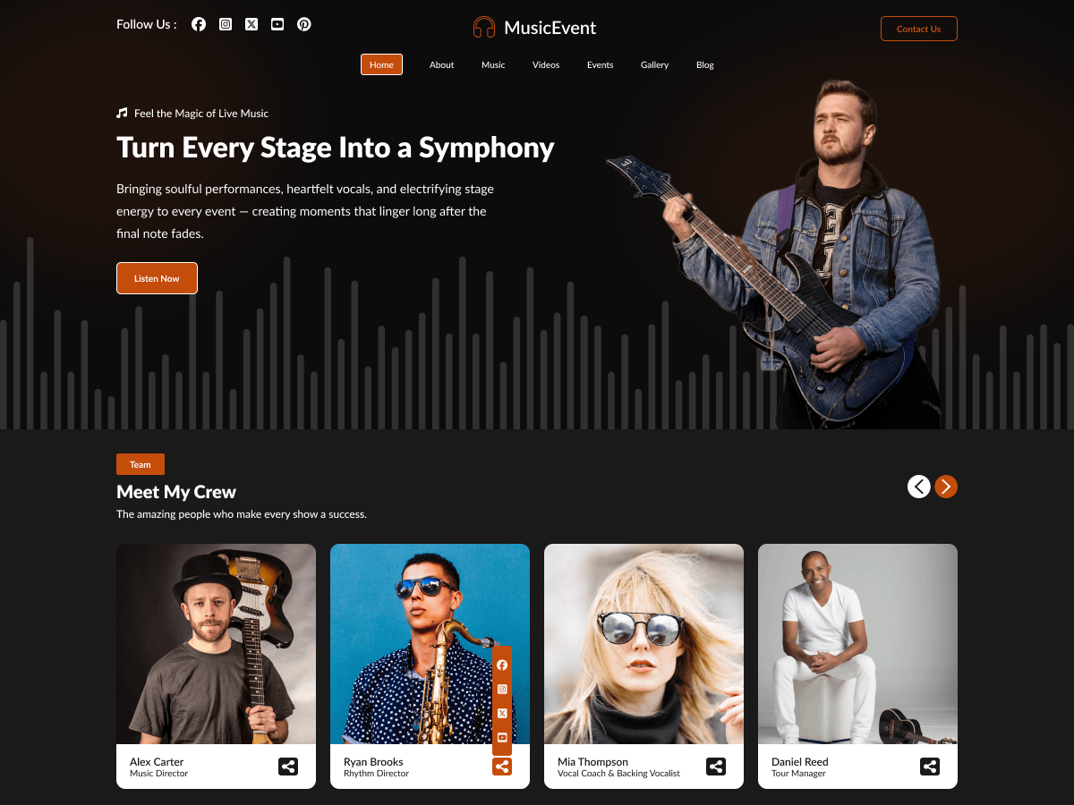 آیکن Music Event Artist