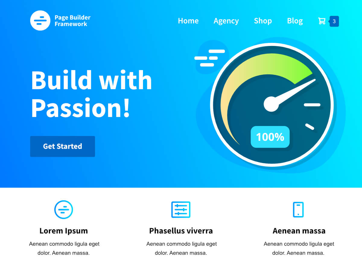 آیکن Page Builder Framework