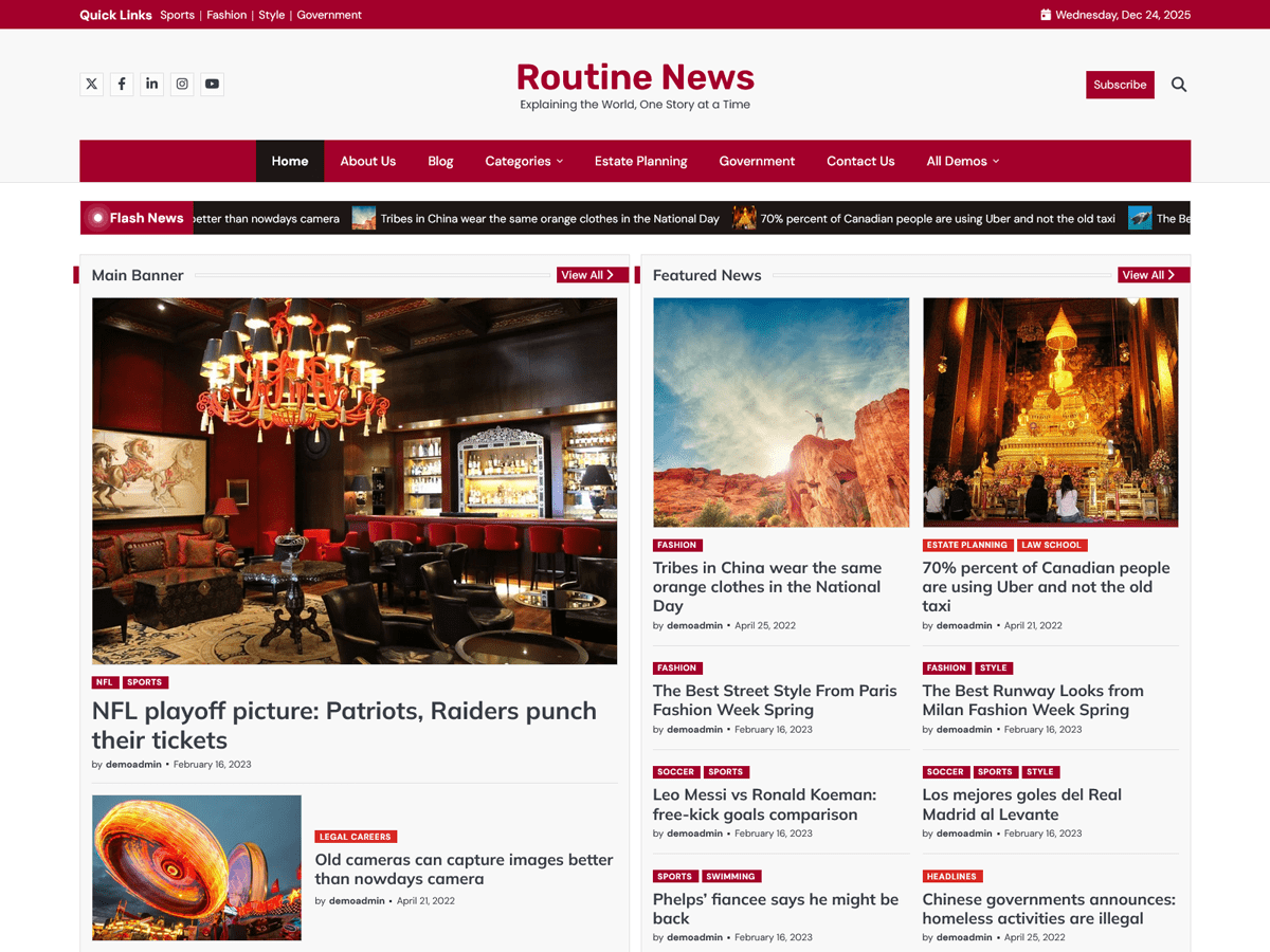 آیکن Routine News