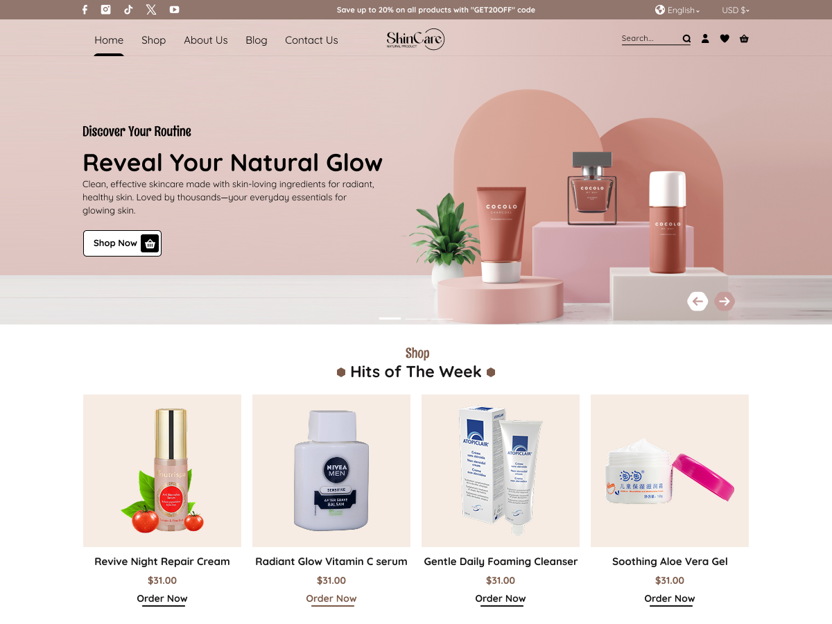آیکن Skincare Cosmetic Store